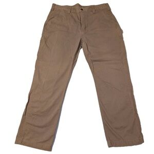 Men’s Carhartt Utility Work Pant - Relaxed Fit - Twill Khaki Size 36 x 30